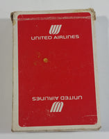 Vintage United Airlines Red 1 Pack Deck of Playing Cards 52 + 2 Jokers - Used