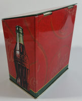 2003 Coca-Cola Coke 50's Diner Themed 5 1/2" Tall Tin Metal Hinged Lid Container