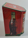 2003 Coca-Cola Coke 50's Diner Themed 5 1/2" Tall Tin Metal Hinged Lid Container