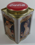 Drink Coca-Cola The Year Round Drink Themed White Tin Metal Container