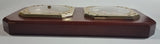 Vintage Taylor Wood Case Hygrometer and Barometer Weather Station Made in Japan