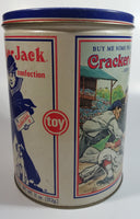 Cracker Jacks Always on Top World's Famous Confections Baseball 8" Tall Tin Metal Canister