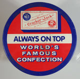 Cracker Jacks Always on Top World's Famous Confections Baseball 8" Tall Tin Metal Canister