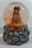 Schmid Disney Aladdin Animated Movie Film Hand Painted Rotating 5 3/4" Tall Musical Snow Globe Plays Arabian Nights