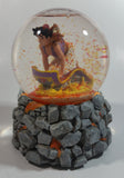 Schmid Disney Aladdin Animated Movie Film Hand Painted Rotating 5 3/4" Tall Musical Snow Globe Plays Arabian Nights