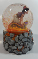 Schmid Disney Aladdin Animated Movie Film Hand Painted Rotating 5 3/4" Tall Musical Snow Globe Plays Arabian Nights