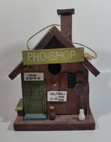 Pro Shop Golf Themed Highly Detailed Hanging Birdhouse Style Wood Building Model