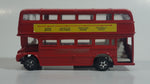 Route Master Double Decker Bus Red Die Cast Toy Car Vehicle