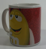 2011 Mars M & M's Red and Yellow Chocolate Candy Characters Ceramic Coffee Mug Collectible