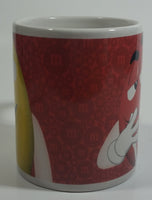 2011 Mars M & M's Red and Yellow Chocolate Candy Characters Ceramic Coffee Mug Collectible