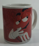 2011 Mars M & M's Red and Yellow Chocolate Candy Characters Ceramic Coffee Mug Collectible