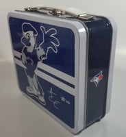 MLB Baseball Team Toronto Blue Jays "Ace" #00 Mascot Themed Blue Tin Metal Lunch Box