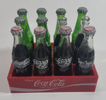 Vintage Enjoy Coca-Cola Coke Enjoy Sprite Different Languages 12 Miniature Glass Bottles in Red Plastic Holder