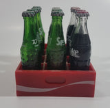 Vintage Enjoy Coca-Cola Coke Enjoy Sprite Different Languages 12 Miniature Glass Bottles in Red Plastic Holder