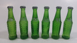 Vintage Enjoy Coca-Cola Coke Enjoy Sprite Different Languages 12 Miniature Glass Bottles in Red Plastic Holder