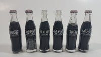 Vintage Enjoy Coca-Cola Coke Enjoy Sprite Different Languages 12 Miniature Glass Bottles in Red Plastic Holder