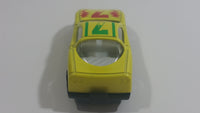 Greenbrier International DTSC Imports Yellow Sports Car #7 Die Cast Toy Car Vehicle