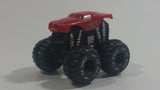 Unknown Brand Red Monster Truck #65 Miniature Plastic Die Cast Toy Car Vehicle