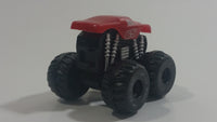 Unknown Brand Red Monster Truck #65 Miniature Plastic Die Cast Toy Car Vehicle