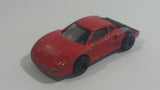 Vintage Majorette No. 280 Ferrari F40 Red Die Cast Toy Car Vehicle Opening Rear Hood 1/58 Scale