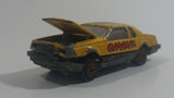 Vintage Majorette Ford Thunderbird No. 217 Yellow Gambler #4 Die Cast Toy Car Vehicle With Opening Hood 1/67 Scale