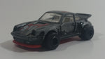 Vintage Majorette Porsche 911 Turbo No. 209 Black 1/57 Scale Die Cast Toy Car Vehicle with Opening Doors