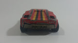 Vintage Majorette Lamborghini Red with Yellow and Black Stripes No. 237 1/56 Scale Die Cast Toy Dream Car Vehicle