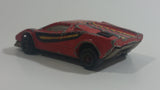 Vintage Majorette Lamborghini Red with Yellow and Black Stripes No. 237 1/56 Scale Die Cast Toy Dream Car Vehicle