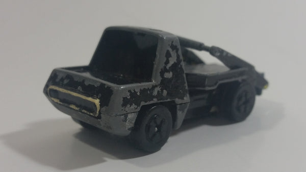 Vintage PlayArt Dump Truck Black Die Cast Toy Car Vehicle Missing the Bin and Windshield - Hong Kong