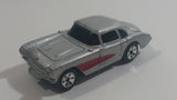 Maisto '57 Chevrolet Corvette Silver Grey With Red Stripe Die Cast Toy Car Vehicle