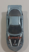 2002 Hot Wheels Pontiac IROC Firebird Silver Blue Die Cast Toy Race Car Vehicle