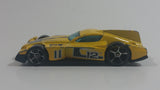 2009 Hot Wheels Track Legends Formul8r Yellow Die Cast Toy Car Vehicle