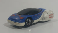 1996 Hot Wheels Space Agency HWSA Alien White & Blue Die Cast Toy Car Planetary Exploration Vehicle