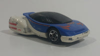 1996 Hot Wheels Space Agency HWSA Alien White & Blue Die Cast Toy Car Planetary Exploration Vehicle