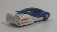 1996 Hot Wheels Space Agency HWSA Alien White & Blue Die Cast Toy Car Planetary Exploration Vehicle