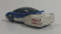 1996 Hot Wheels Space Agency HWSA Alien White & Blue Die Cast Toy Car Planetary Exploration Vehicle