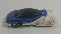 1996 Hot Wheels Space Agency HWSA Alien White & Blue Die Cast Toy Car Planetary Exploration Vehicle