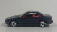 1994 Hot Wheels BMW 850i Metallic Dark Blue Die Cast Toy Car Vehicle