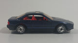 1994 Hot Wheels BMW 850i Metallic Dark Blue Die Cast Toy Car Vehicle