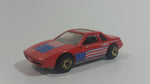 1987 Hot Wheels The Hot Ones Pontiac Fiero 2M4 Red Die Cast Toy Sports Car Vehicle - GHO