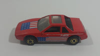 1987 Hot Wheels The Hot Ones Pontiac Fiero 2M4 Red Die Cast Toy Sports Car Vehicle - GHO