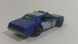 1985 Hot Wheels Sheriff Patrol Metalflake Blue Die Cast Toy Cop Police Car Vehicle