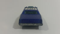 1985 Hot Wheels Sheriff Patrol Metalflake Blue Die Cast Toy Cop Police Car Vehicle