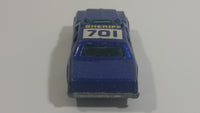 1985 Hot Wheels Sheriff Patrol Metalflake Blue Die Cast Toy Cop Police Car Vehicle