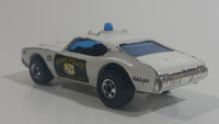 Vintage 1977 Hot Wheels Olds 442 Police Cruiser White Die Cast Toy Car Vehicle BW Hong Kong