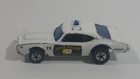 Vintage 1977 Hot Wheels Olds 442 Police Cruiser White Die Cast Toy Car Vehicle BW Hong Kong