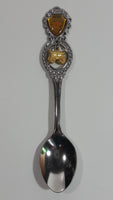 Wild Rose Medicine Hat, Alberta Gold Tone Chuck Wagon Charm Metal Spoon Souvenir Travel Collectible