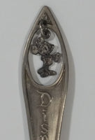 Vintage Walt Disney Productions Disneyland Mickey Mouse Charm Silver Tone Metal Spoon Souvenir Travel Collectible