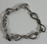 Twisted Link Chain 7" Long Metal Bracelet