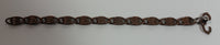 Unique Chain Link 7 1/4" Long Copper Metal Bracelet